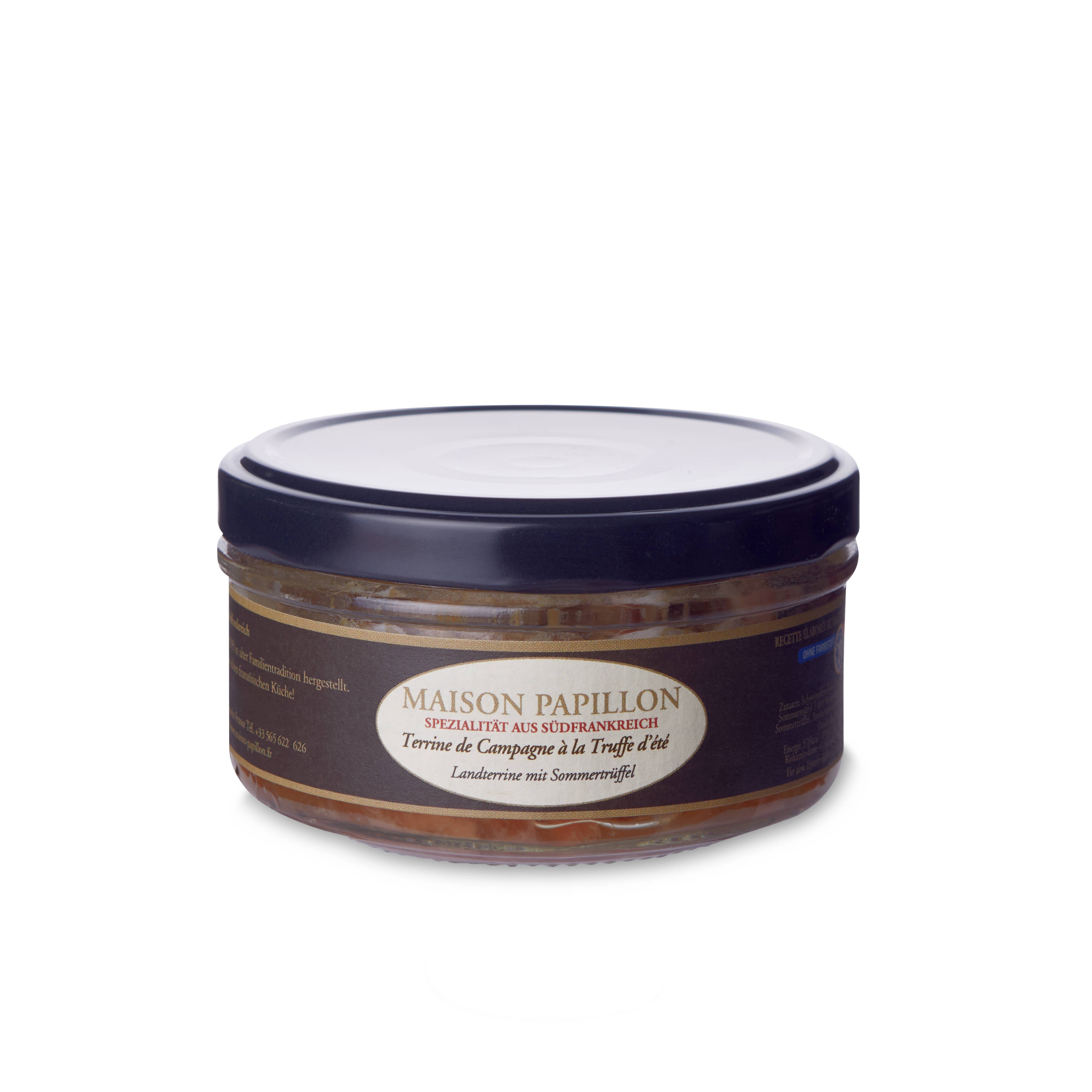 Terrine de Campagne à la Truffe d' été/Terrine vom Schwein mit Sommert ... Terrine de Campagne à la Truffe d' été/Terrine vom Schwein mit Sommert ...