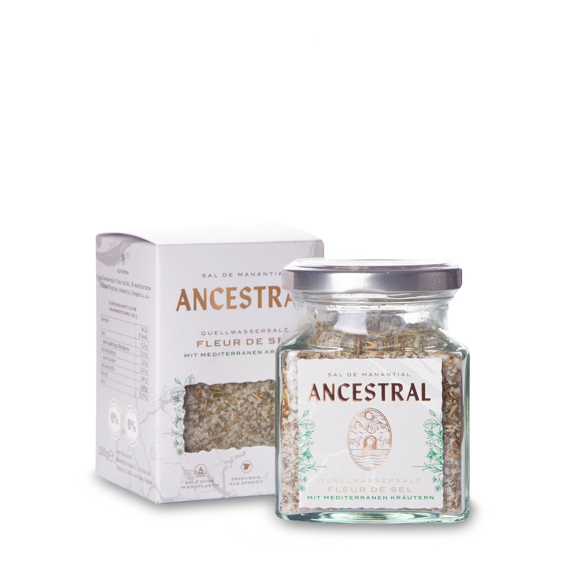 Ancestral Fleur de Sel Mediterranea im Glas